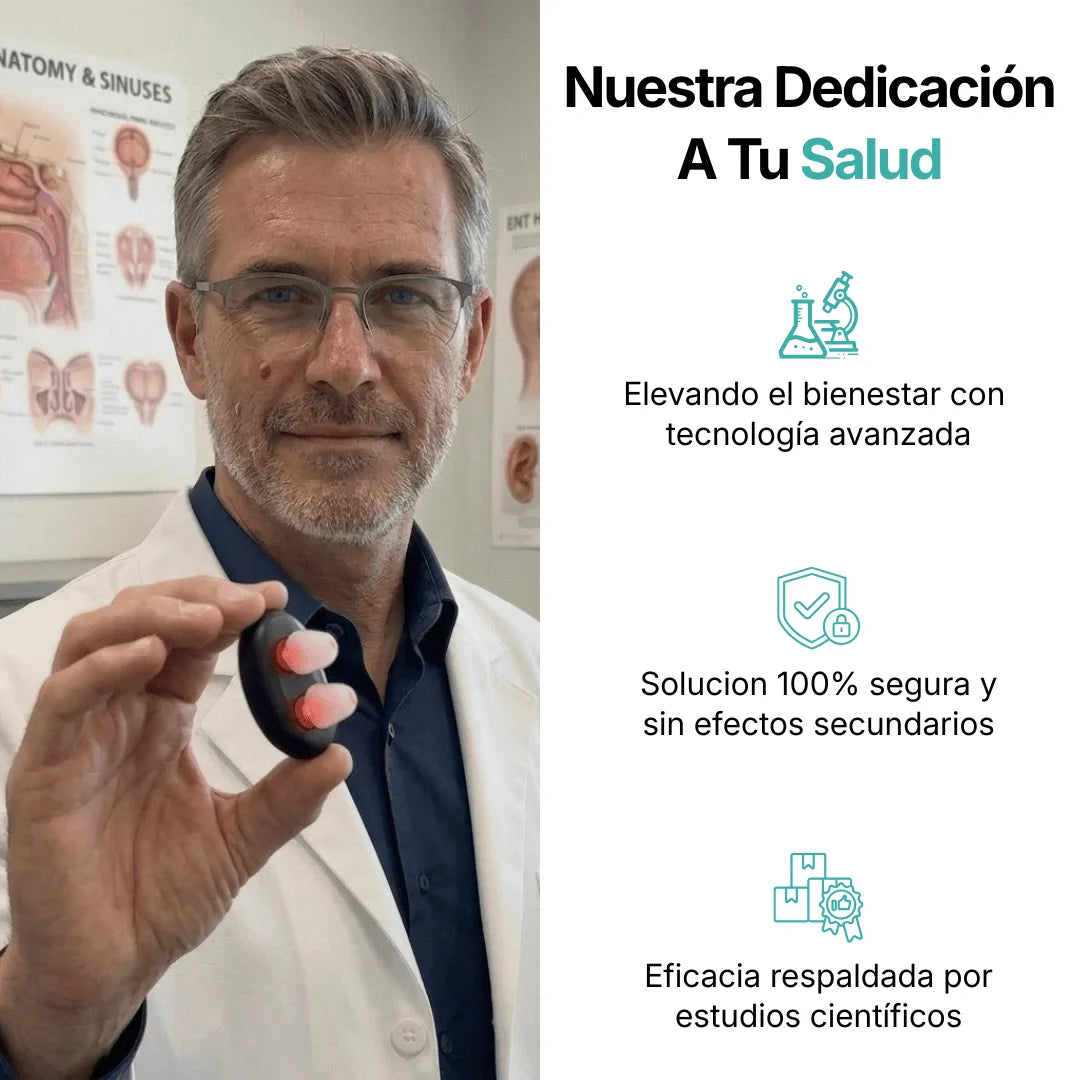 Mintimal alivio nasal con luz roja