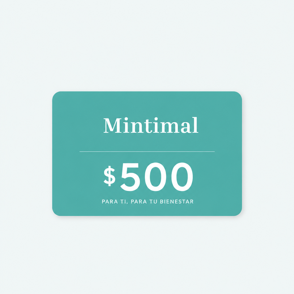 Tarjeta Regalo $500